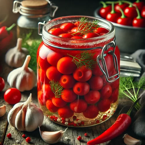 kirmizi-kiraz-biberi-tursusu Kırmızı Kiraz Biberi Turşusu