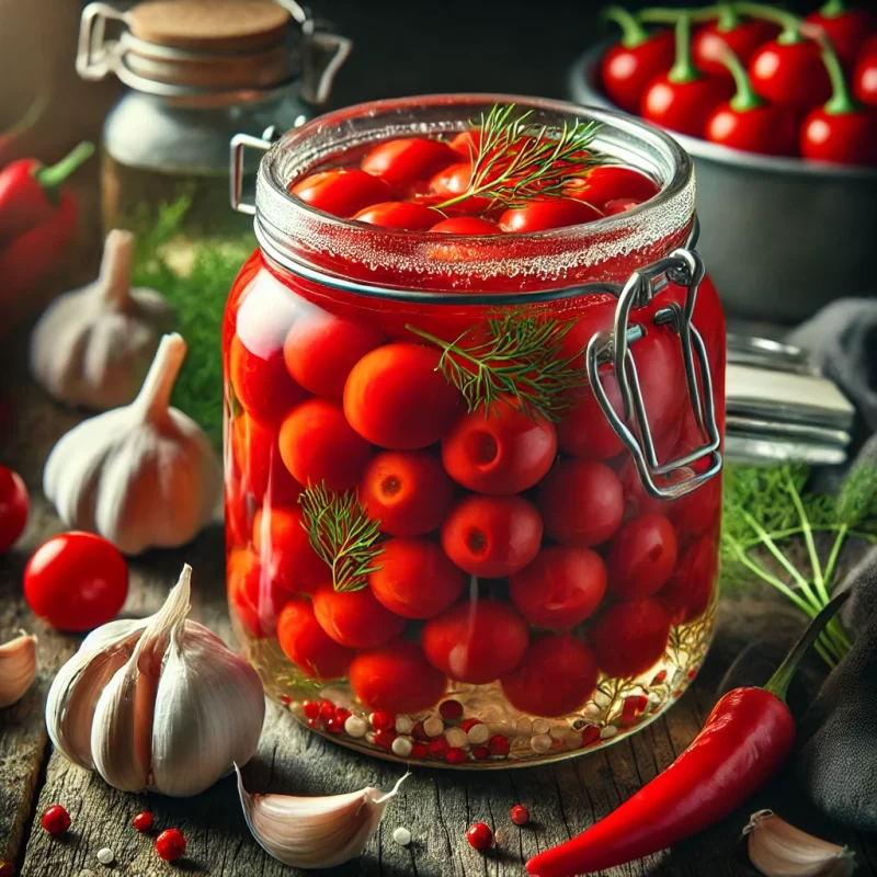 kirmizi-kiraz-biberi-tursusu Kırmızı Kiraz Biberi Turşusu